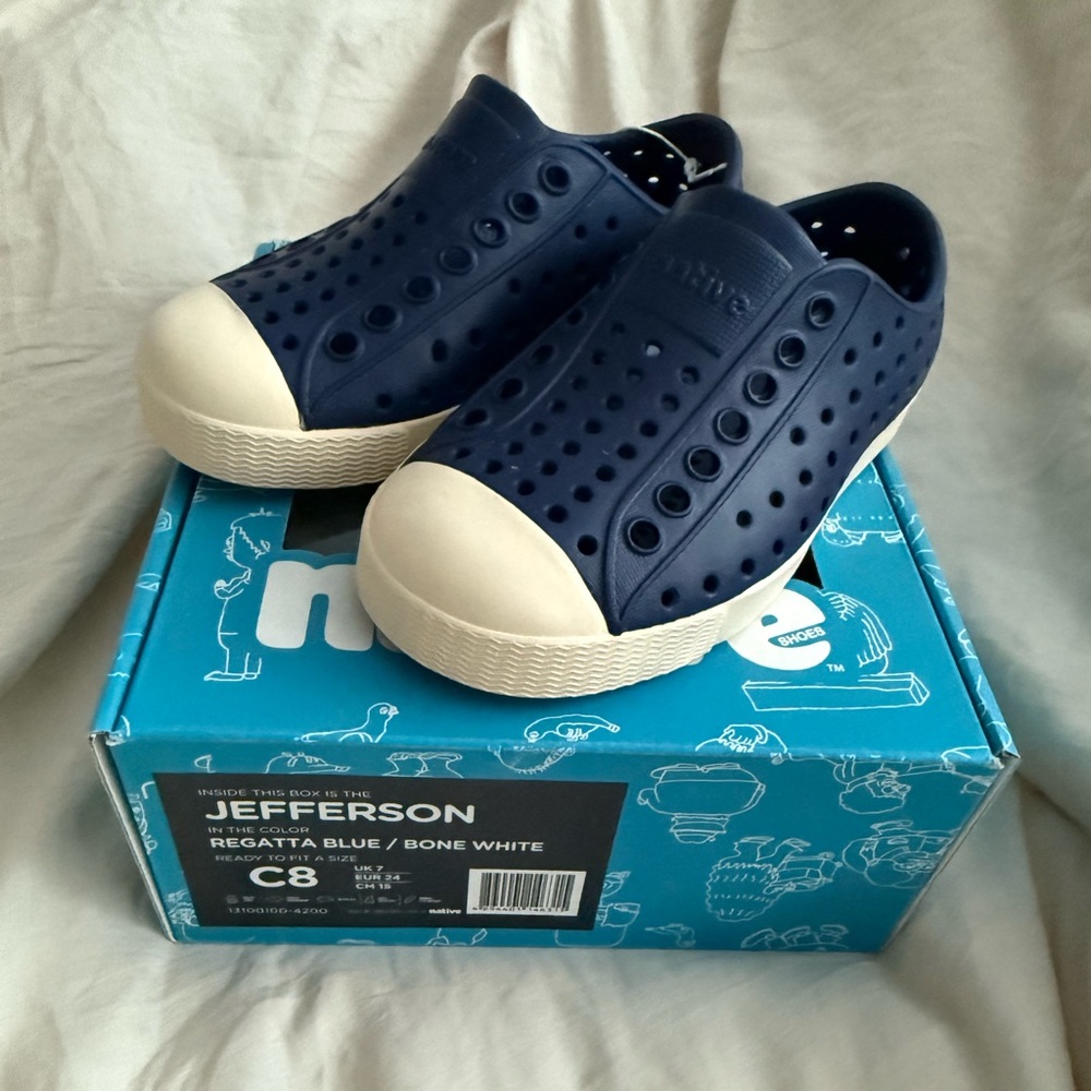 Native Blue Slip-On Shoes kids